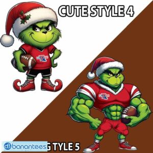 NCAA Louisiana Tech Bulldogs Grinch Football Ugly Sweater Gift For Christmas - NCAA Louisiana Tech Bulldogs New Grinch Ugly Christmas Sweater Photo 4
