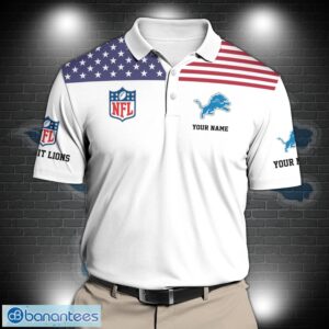 Detroit Lions Sport Polo Shirt Custom Name Sport Gifts Ideas For Father's Days Product Photo 2