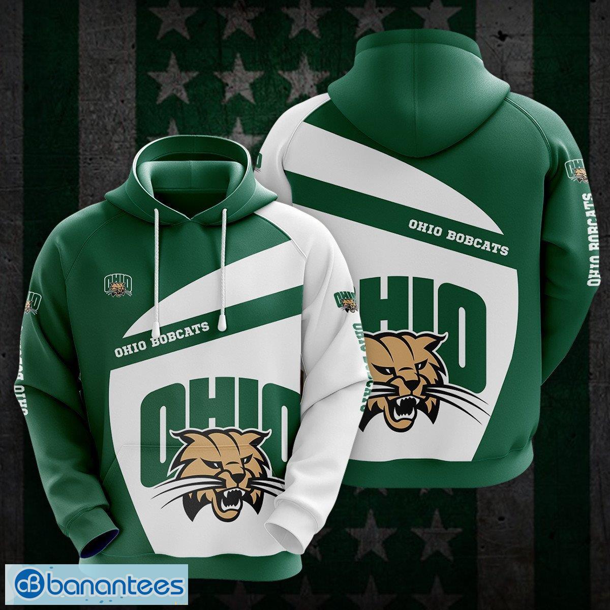 ohio bobcats 3d hoodie for fans new trending all over print image Ohio Bobcats 3D Hoodie For Fans New Trending All OVer Print - Ohio Bobcats 3D Hoodie For Fans New Trending All OVer Print