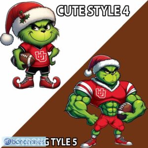 NCAA Utah Utes Player Grinch Ugly Xmas Sweater Gift Holidays - NCAA Utah Utes New Grinch Ugly Christmas Sweater Photo 4