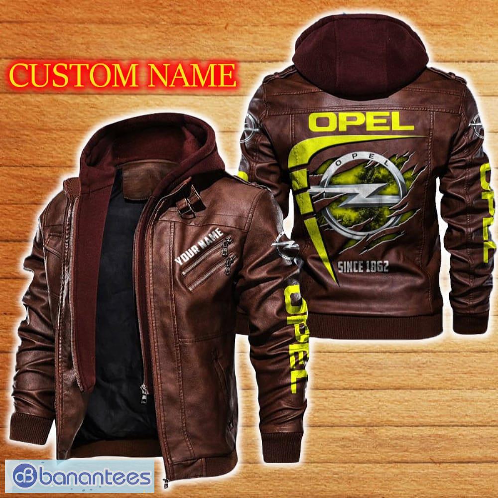 opel leather jacket black and brown color car logo trending all over print gift fans custom name 1 image Opel Leather Jacket Black And Brown Color Car Logo Trending All OVer Print Gift Fans Custom Name - Opel Leather Jacket Car For Fans_2