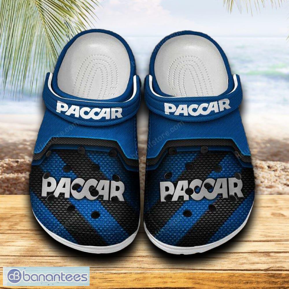 paccar car clog shoes blue color new gift for fans custom name image Paccar Car Clog Shoes Blue Color New Gift For Fans Custom Name - Paccar Car Clog Shoes Blue Color New Gift For Fans Custom Name