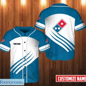 PERSONALIZED domino's pizza 3D Printed Baseball Jersey Shirt Product Photo 1
