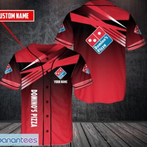 PERSONALIZED domino's pizza 3D Printed Baseball Jersey Shirt For Men And Women Custom Name Product Photo 1