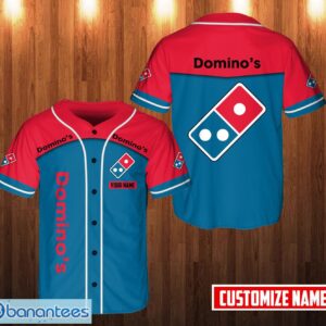 PERSONALIZED domino's pizza 3D Printed Baseball Jersey Shirt New Gift Product Photo 1