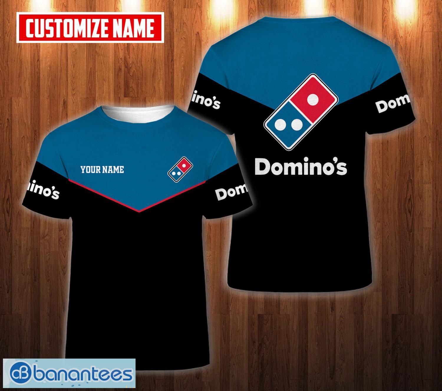 personalized dominos pizza custom name 3d t shirt all printed unisex t shirt image PERSONALIZED domino's pizza Custom Name 3D T Shirt All Printed Unisex T Shirt Product Photo