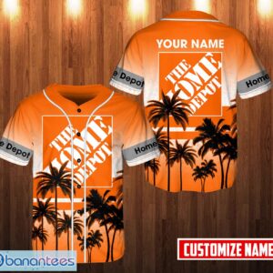 PERSONALIZED home depot 3D Printed Baseball Jersey Shirt Coconut Pattern Product Photo 1