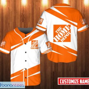 PERSONALIZED home depot 3D Printed Baseball Jersey Shirt For Men And Women Product Photo 1