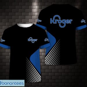 PERSONALIZED kroger Team 3D T-Shirt Black Product Photo 1