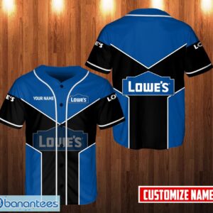 PERSONALIZED lowe's 3D Printed Baseball Jersey Shirt For Men And Women Product Photo 1