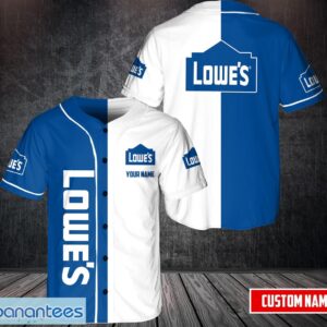 PERSONALIZED lowe's 3D Printed Baseball Jersey Shirt For Men Mix Corlor Product Photo 1