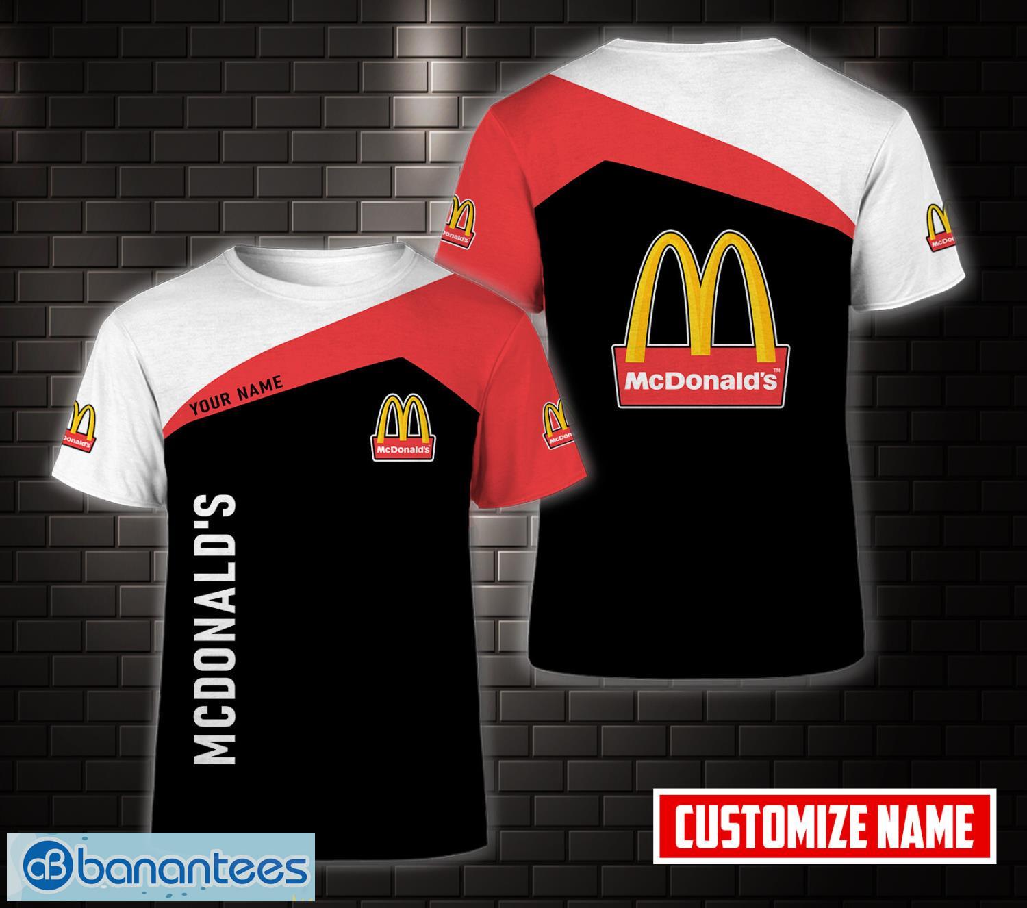 personalized mcdonalds 3d t shirt all printed unisex t shirt custom name image PERSONALIZED mcdonald's 3D T Shirt All Printed Unisex T Shirt Custom Name Product Photo