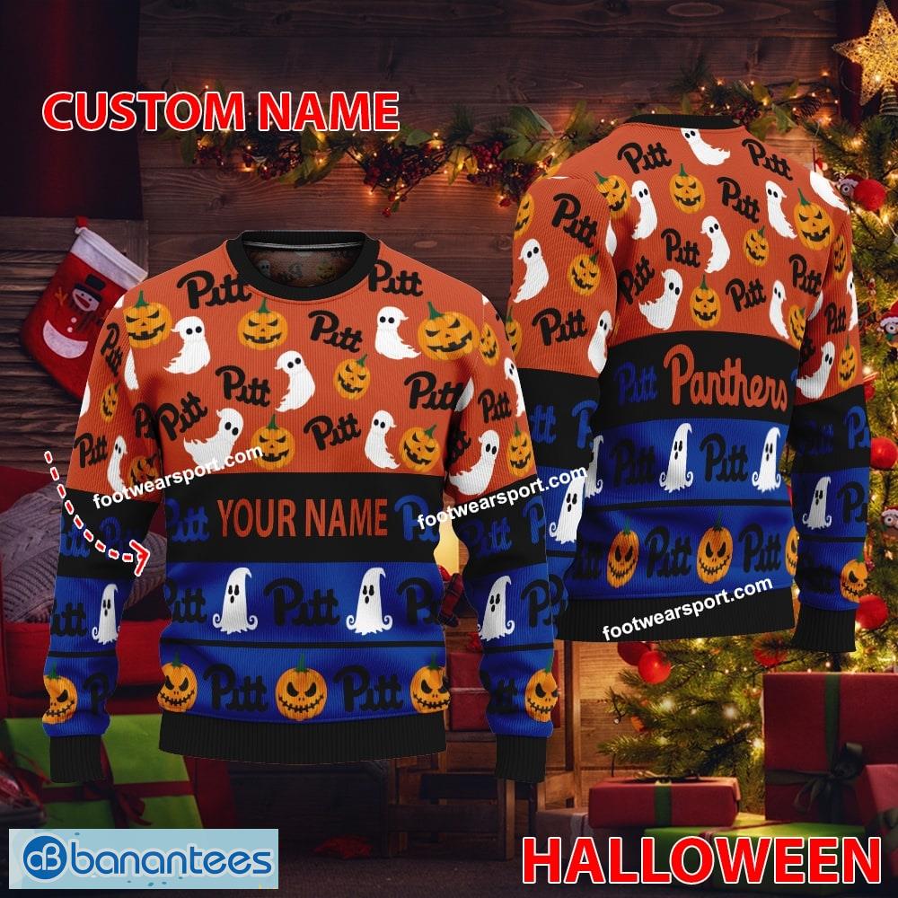 personalized pittsburgh panthers halloween ugly xmas sweater for fans image Personalized Pittsburgh Panthers Halloween Ugly Xmas Sweater For Fans - Personalized Pittsburgh Panthers Halloween Ugly Xmas Sweater For Fans