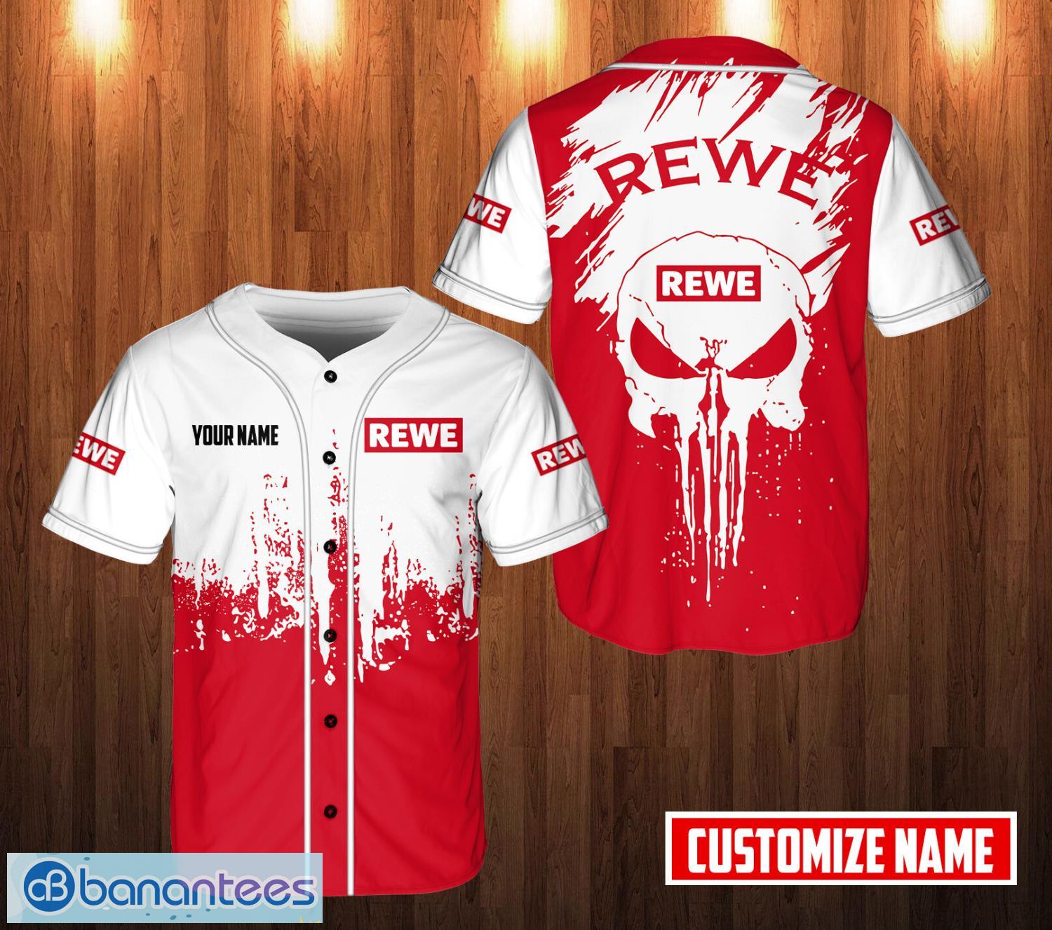 personalized rewe 3d printed baseball jersey shirt for men and women unique gift image PERSONALIZED rewe 3D Printed Baseball Jersey Shirt For Men And Women Unique Gift Product Photo 1