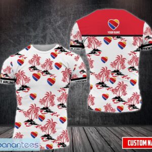 PERSONALIZED southwest airlines Custom Name AOP 3D T-shirt For Men And Women Product Photo 1