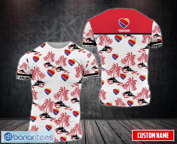 PERSONALIZED southwest airlines Custom Name AOP 3D T-shirt For Men And Women Product Photo 1
