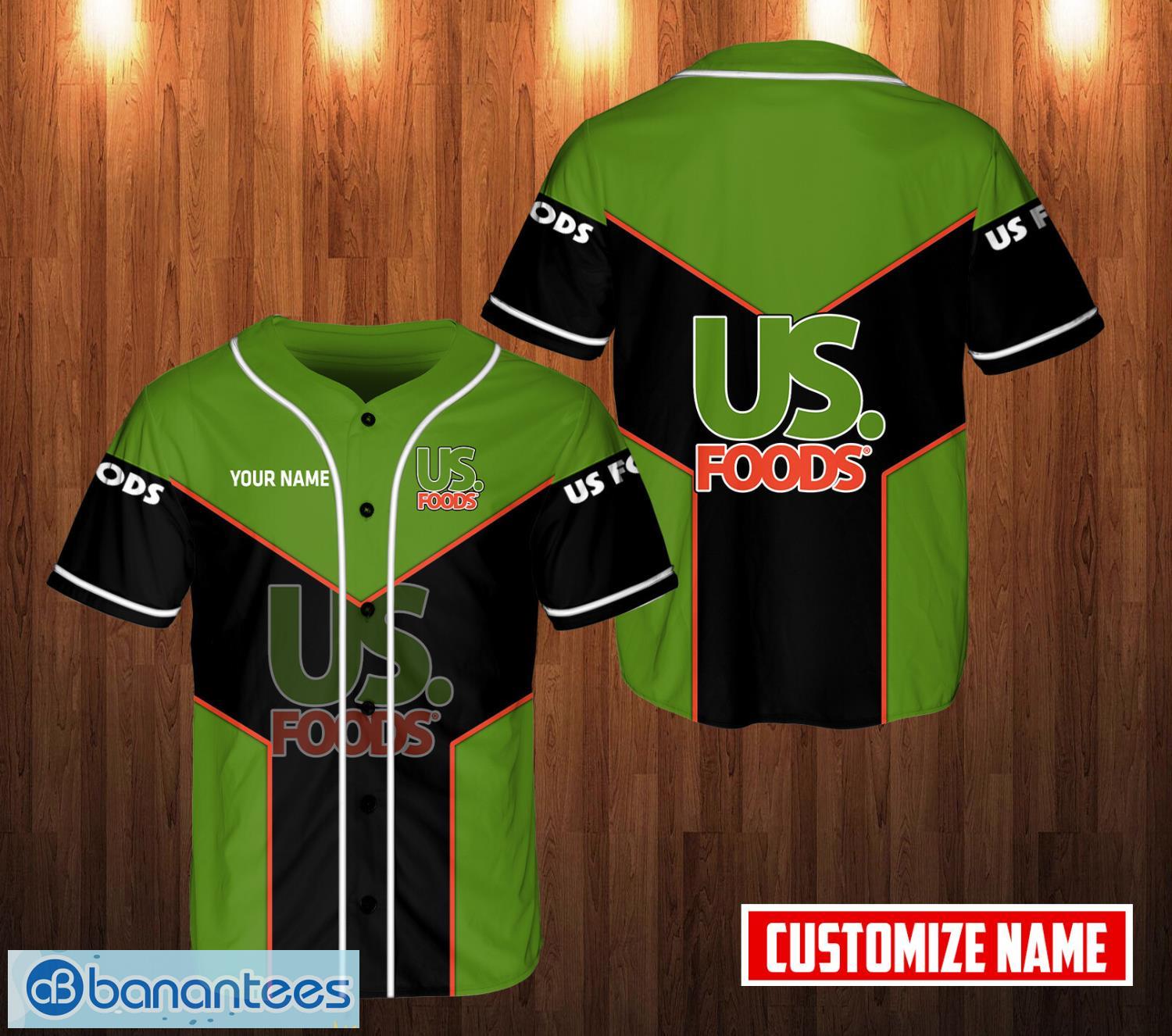 personalized us foods 3d printed baseball jersey shirt for men and women unique gift image PERSONALIZED us foods 3D Printed Baseball Jersey Shirt For Men And Women Unique Gift Product Photo 1
