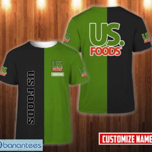 PERSONALIZED us foods Team 3D T-Shirt Mix 2 Color Team 3D T-Shirt Product Photo 1