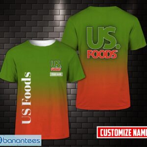 PERSONALIZED us foods Team 3D T-Shirt Team 3D T-Shirt Product Photo 1
