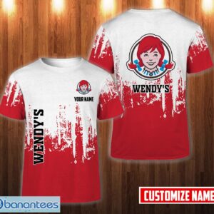 PERSONALIZED wendy's AOP Custom Name 3D T-shirt For Men And Women Product Photo 1