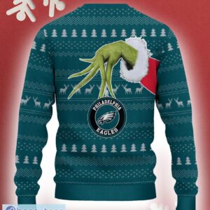 Philadelphia Eagles Grinch Driving Funny 3D Ugly Christmas Sweater For Men Women - Philadelphia Eagles Christmas Sweater Grinch Driving Photo 3