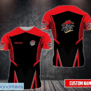 Pizza Hut Logo Brand 3D T-Shirt Uniform Custom Name Custom Name Product Photo 1