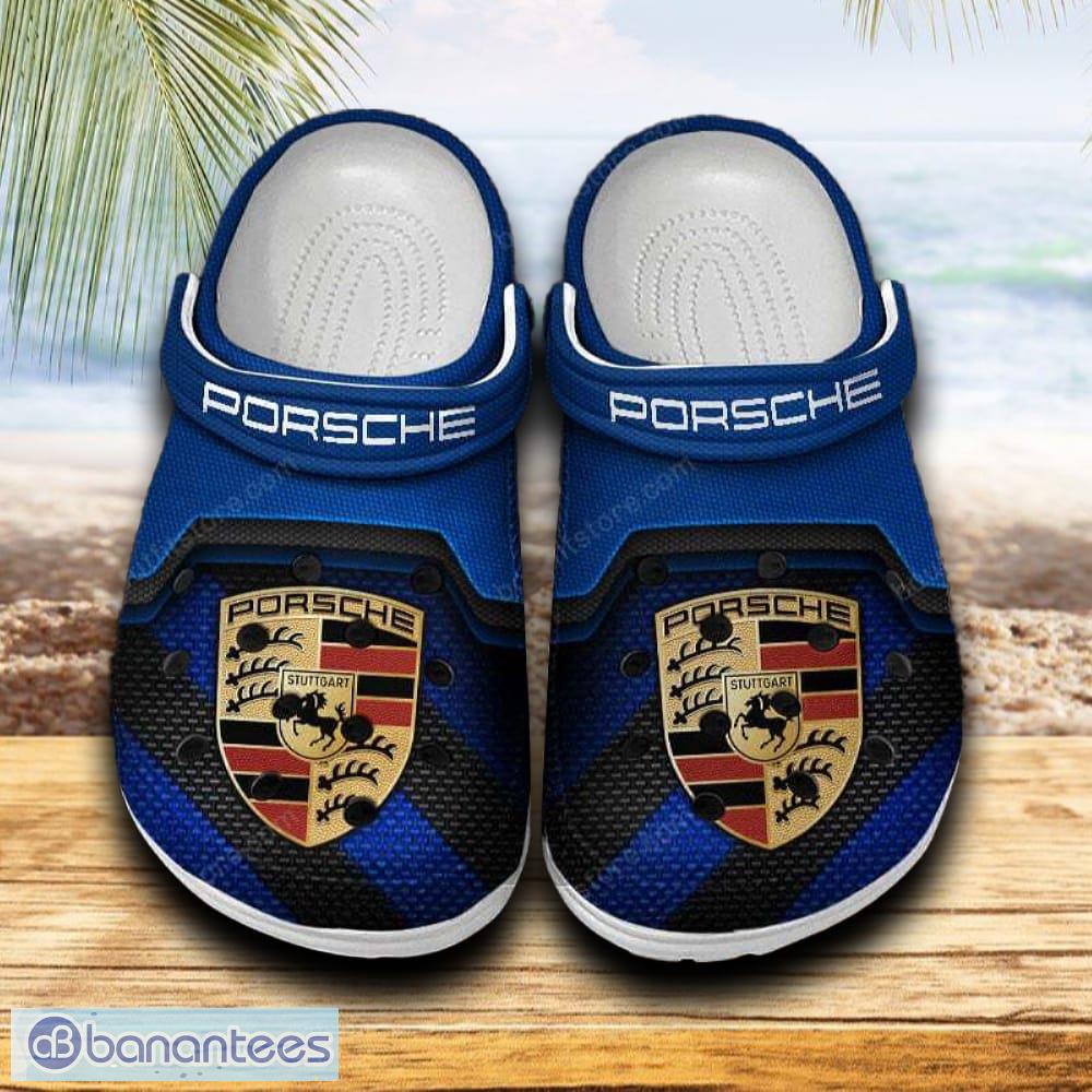 porsche car clog shoes blue color new gift for fans custom name image Porsche Car Clog Shoes Blue Color New Gift For Fans Custom Name - Porsche Car Clog Shoes Blue Color New Gift For Fans Custom Name
