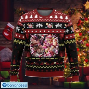Big Mom x Kaido OP Pirates Green Knitted Christmas Sweater AOP Gift Holidays - Big Mom x Kaido OP Pirates Ugly Christmas Sweater Photo_1