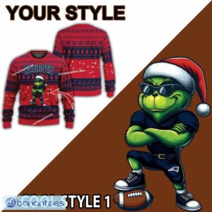 NFL New England Patriots Player Grinch Ugly Xmas Sweater Gift Holidays - NFL New England Patriots New Grinch Ugly Christmas Sweater Photo 2