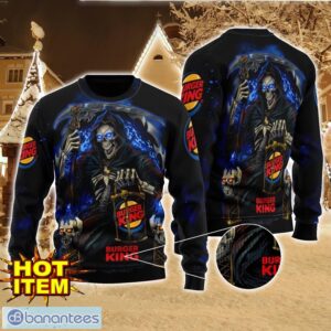 Burger King Death Halloween All Over Print Sweater Halloween Gift For men And Women Product Photo 1