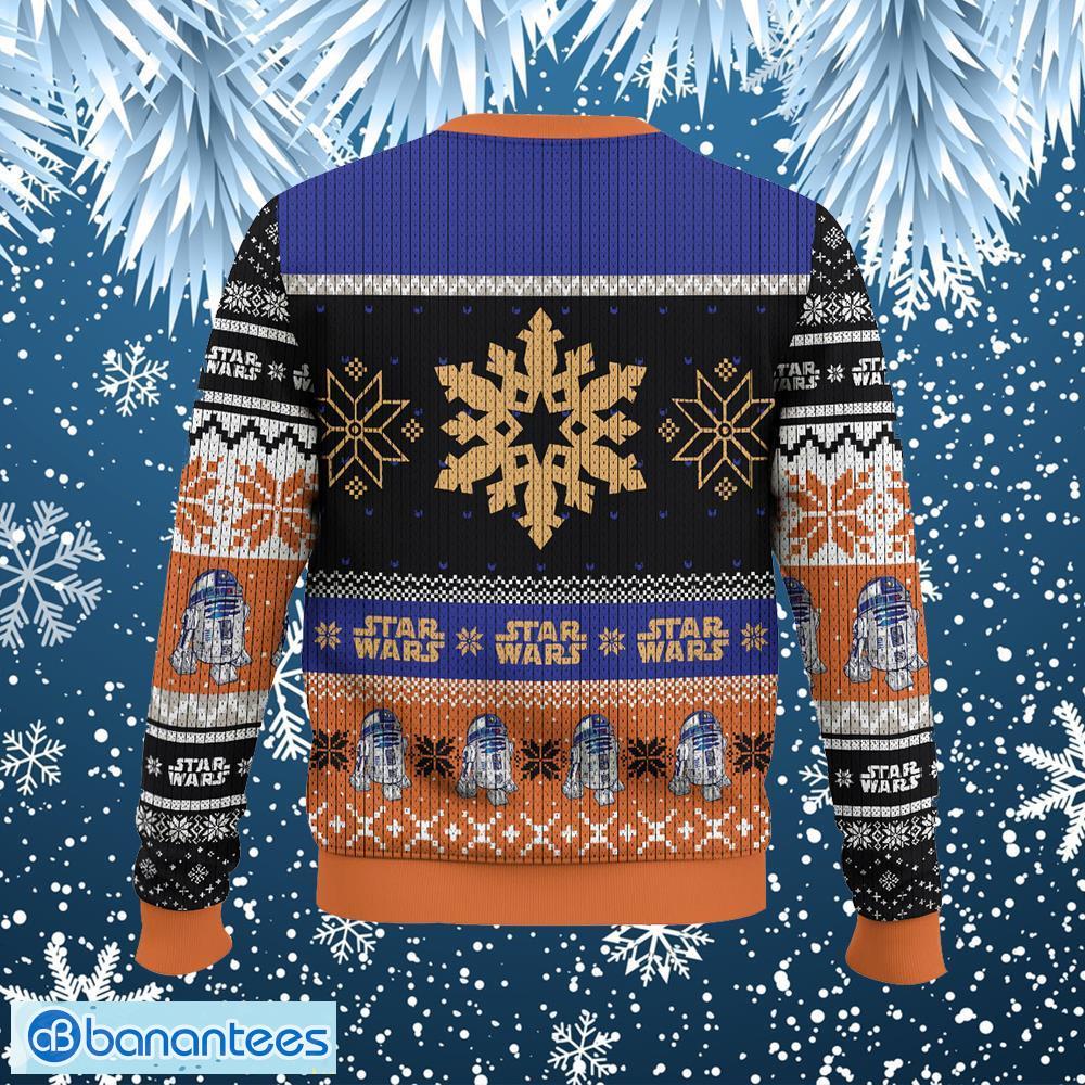 r2 d2 star wars ugly sweater seasons knitted christmas sweater aop gift for men and women 1 image R2 D2 Star Wars Ugly Sweater Season's Knitted Christmas Sweater AOP Gift For Men And Women Product Photo