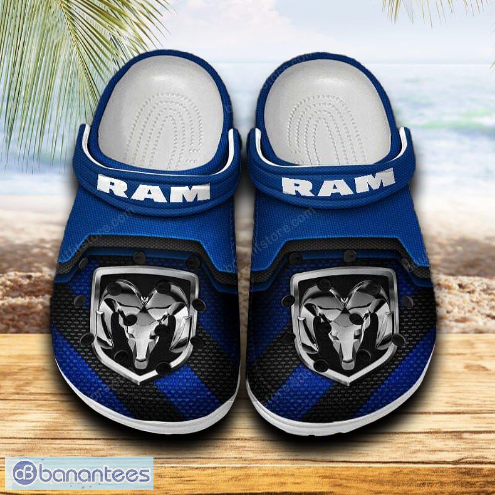 ram truck car clog shoes blue color new gift for fans custom name image Ram truck Car Clog Shoes Blue Color New Gift For Fans Custom Name - Ram truck Car Clog Shoes Blue Color New Gift For Fans Custom Name