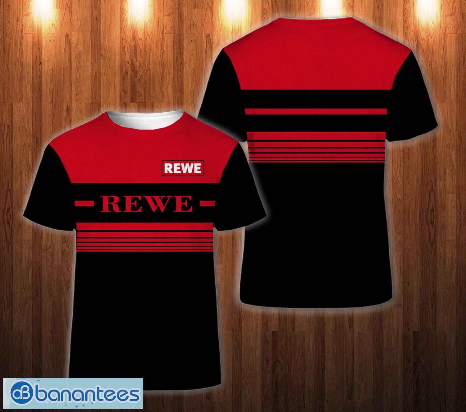 rewe team 3d t shirt black red all printed shirt image rewe Team 3D T-Shirt Black red All printed Shirt Product Photo 1