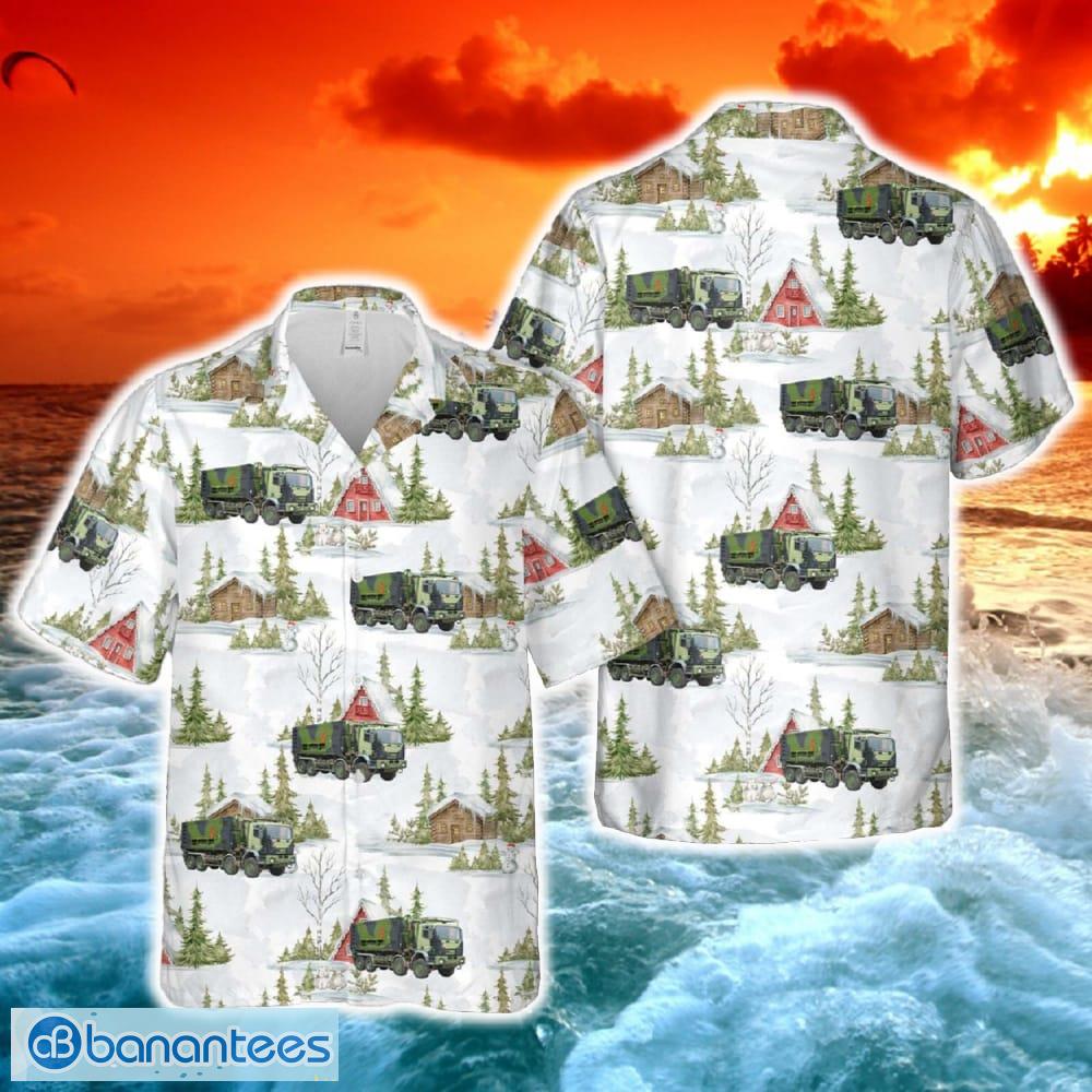 royal danish army iveco truck christmas hawaiian shirt image Royal Danish Army Iveco Truck Christmas Hawaiian Shirt - Royal Danish Army Iveco Truck Christmas Hawaiian Shirt-1