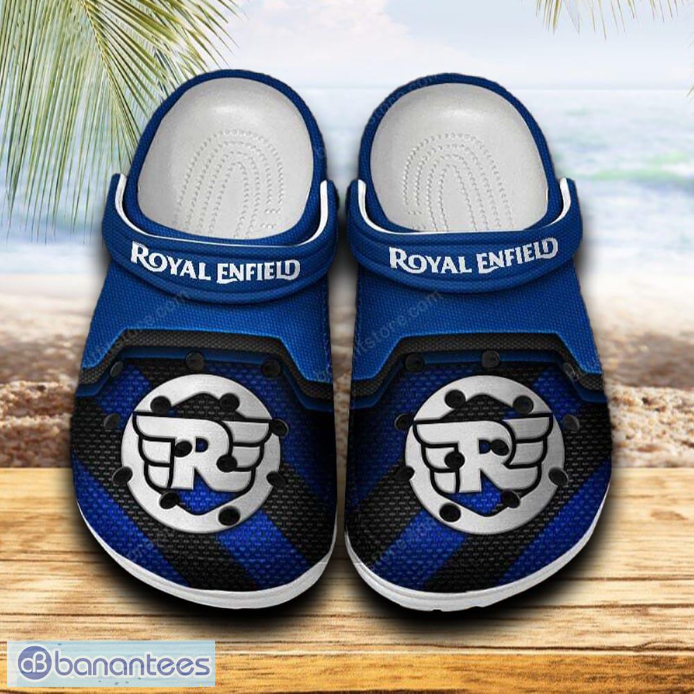 royal enfield car clog shoes blue color new gift for fans custom name image Royal Enfield Car Clog Shoes Blue Color New Gift For Fans Custom Name - Royal Enfield Car Clog Shoes Blue Color New Gift For Fans Custom Name