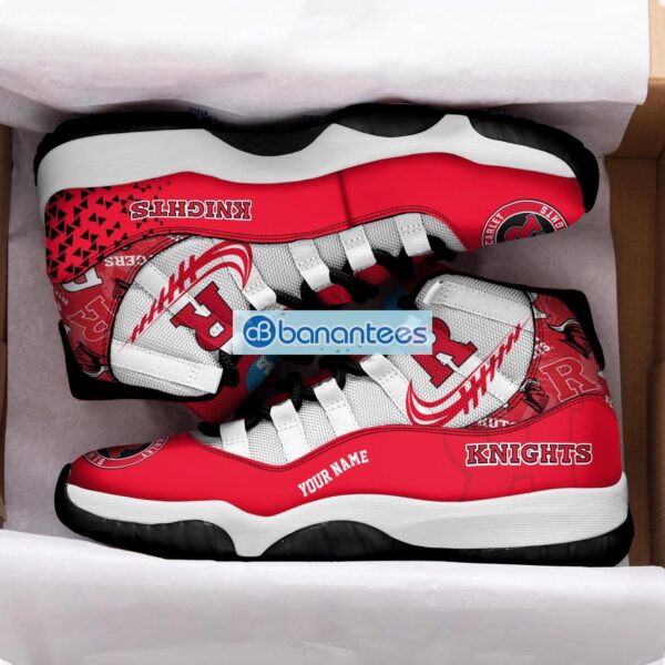 Rutgers Scarlet Knights Air Jordan 11 Sneakers Custom Name Special Shoes For Fans Product Photo 2