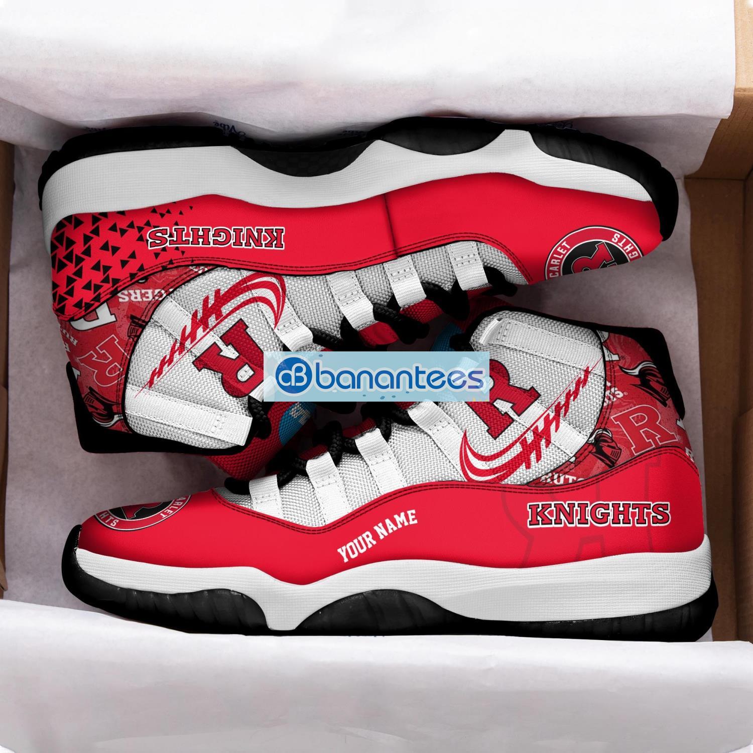 rutgers scarlet knights air jordan 11 sneakers custom name special shoes for fans 1 image Rutgers Scarlet Knights Air Jordan 11 Sneakers Custom Name Special Shoes For Fans Product Photo 2