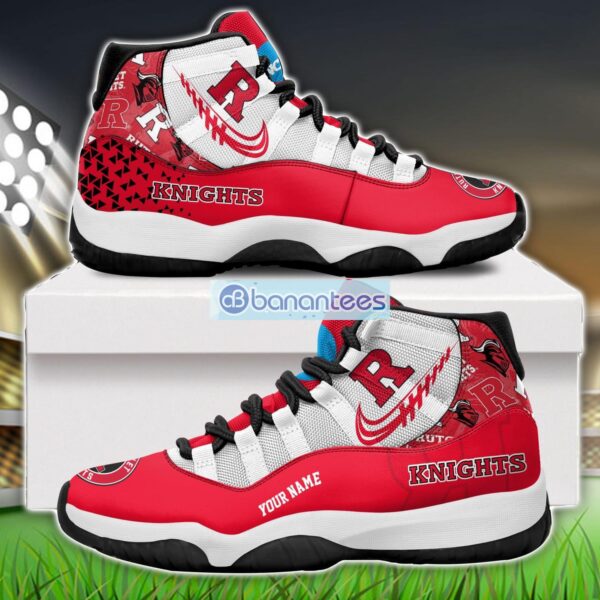 Rutgers Scarlet Knights Air Jordan 11 Sneakers Custom Name Special Shoes For Fans Product Photo 1