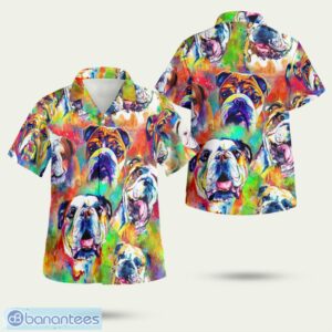 Courageous Partner English Bulldog Dog 3D Hawaiian Shirt Summer Style Gift Product Photo 1