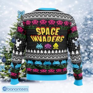 Christmas Space Invaders Parka Ugly Christmas Sweater Gift For Men And Women - Christmas Space Invaders Ugly Christmas Sweater Photo_2