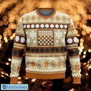 Christmas Checkers Board Games Gift-wrap Ugly Christmas Sweater Gift For Men And Women - Christmas Checkers Board Games Ugly Christmas Sweater Photo_1