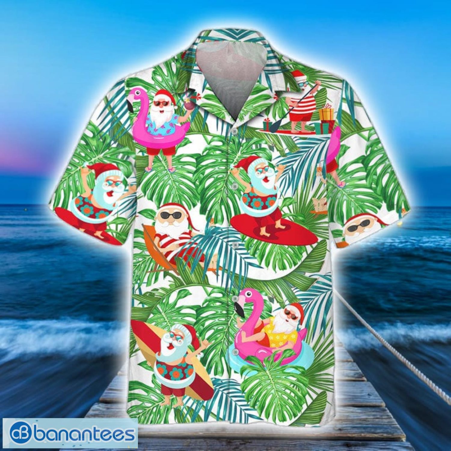 santa-funny-tropical-flower-pattern-all-over-print-hawaiian-shirt-for-men-and-women-1.jpg Santa Funny Tropical Flower Pattern All Over Print Hawaiian Shirt For Men And Women Product Photo