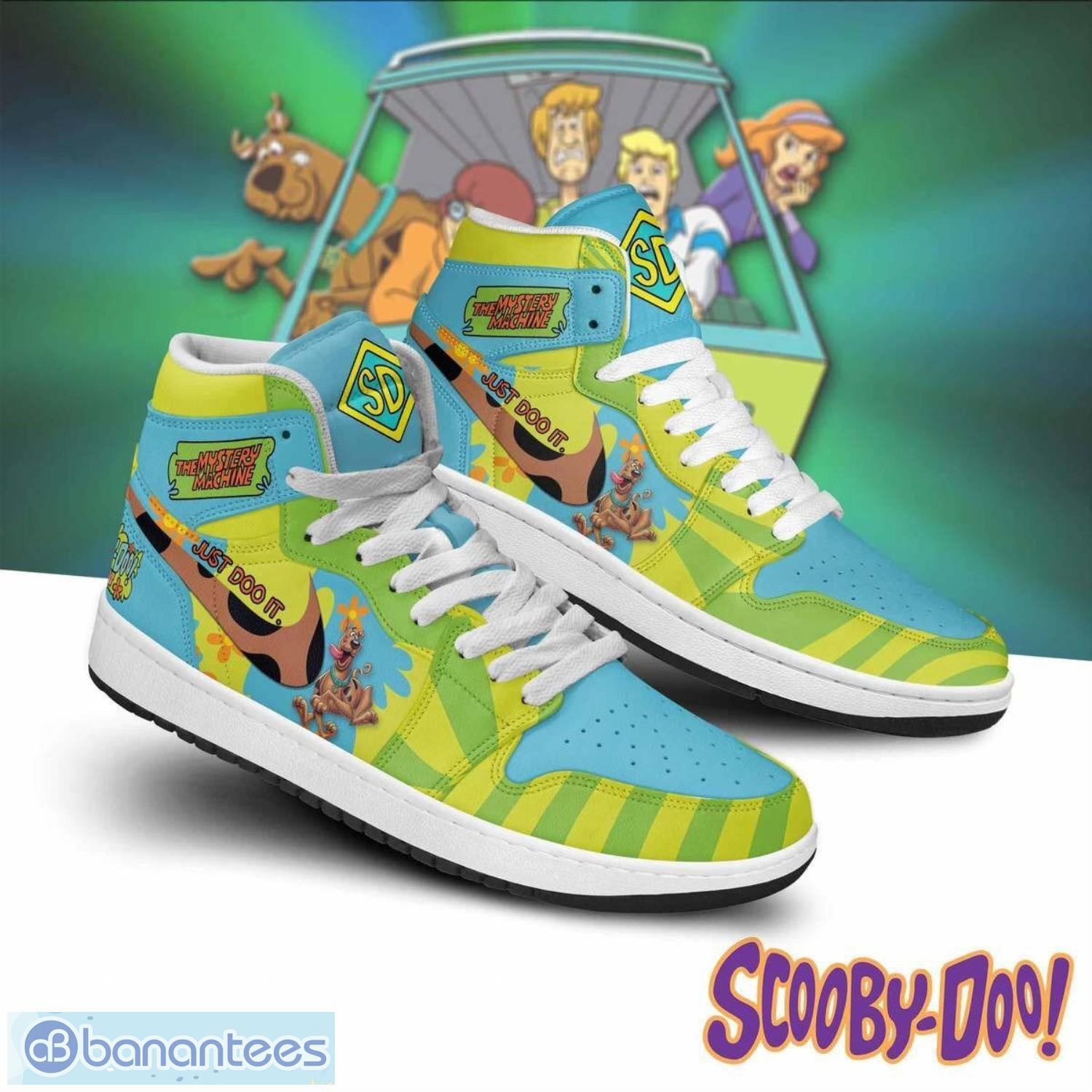 scooby doo air jordan hightop sneakers shoes air jd1 for men and women image Scooby Doo Air Jordan Hightop Sneakers Shoes Air JD1 For Men And Women Product Photo 1