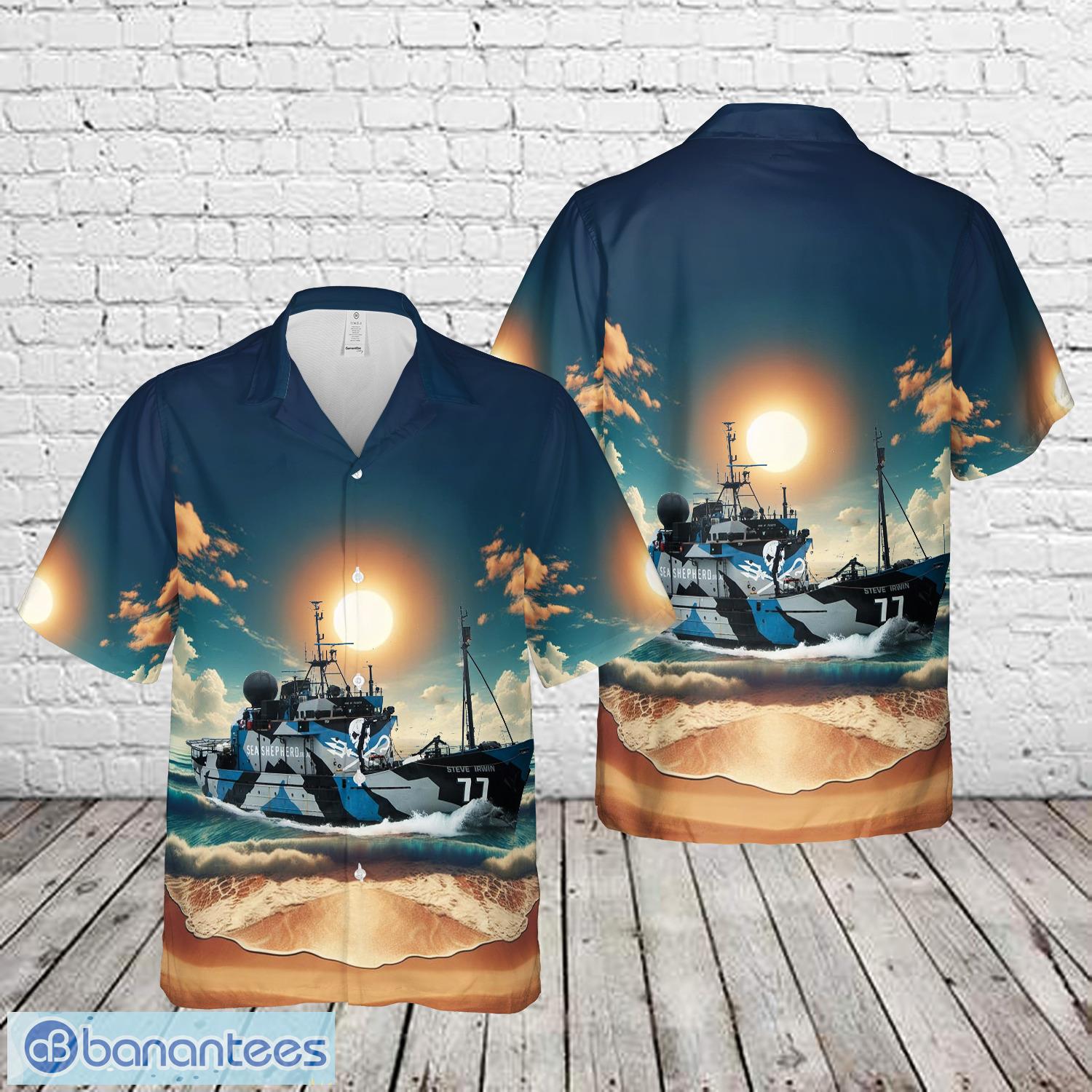 sea shepherd my steve irwin hawaiian shirt image Sea Shepherd MY Steve Irwin Hawaiian Shirt - Sea Shepherd MY Steve Irwin Hawaiian Shirt-1