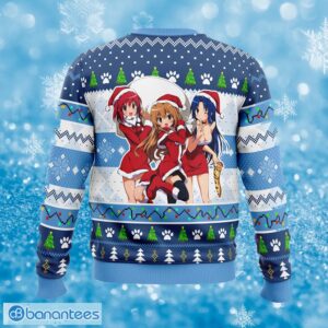 Christmas Taiga, Minori and Ami Toradora Cocoa Ugly Christmas Sweater Gift For Men And Women - Christmas Taiga, Minori and Ami Toradora Ugly Christmas Sweater Photo_2