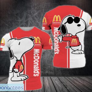 Snoopy mcdonald's 3D T-Shirt Unisex For Men And Women Product Photo 1