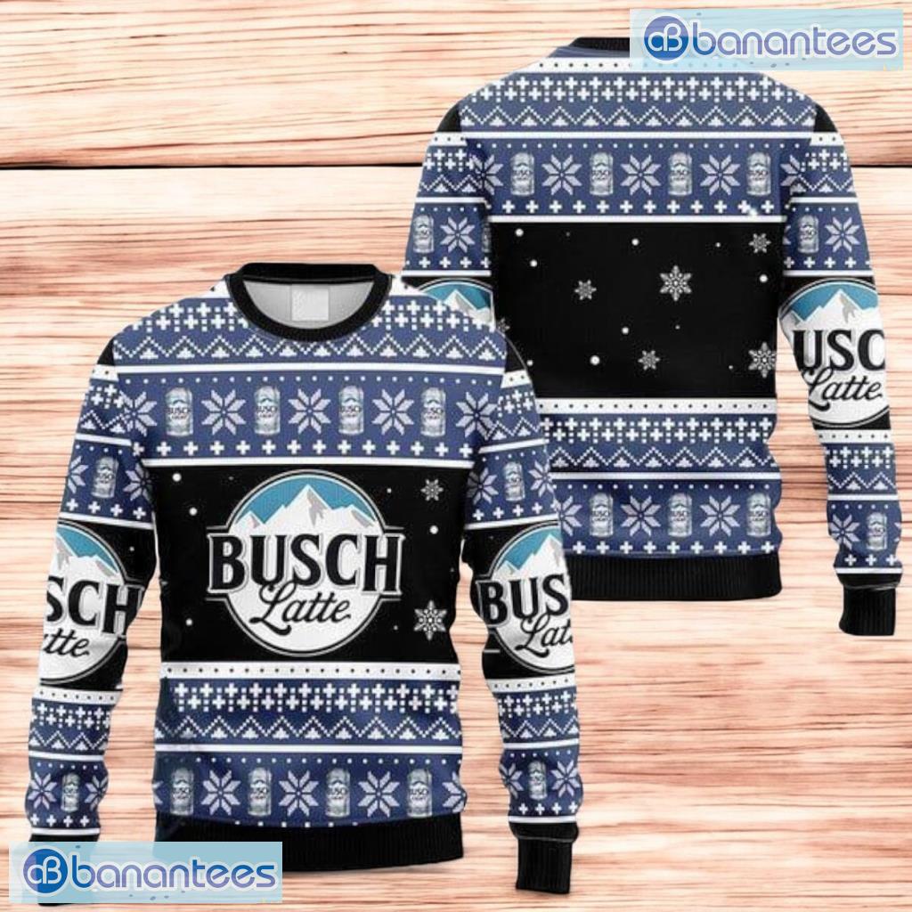 snowflakes busch latte christmas christmas ugly sweater image Snowflakes Busch Latte Christmas Christmas Ugly Sweater Product Photo 1