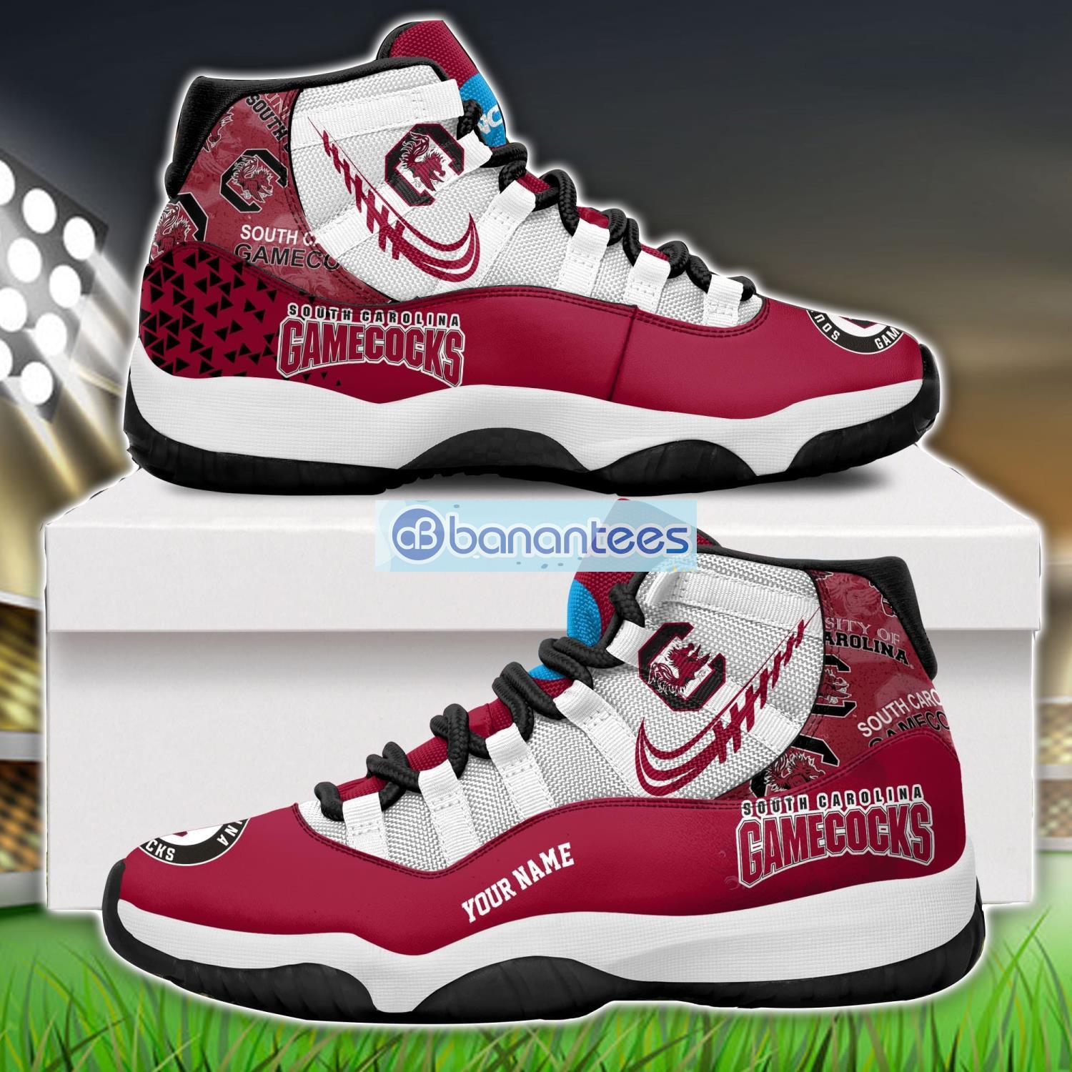 south carolina gamecocks air jordan 11 sneakers custom name special shoes for fans image South Carolina Gamecocks Air Jordan 11 Sneakers Custom Name Special Shoes For Fans Product Photo 1