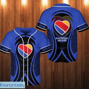 southwest airlines 3D All Over Printed Baseball Jersey Shirt For Fans Product Photo 1