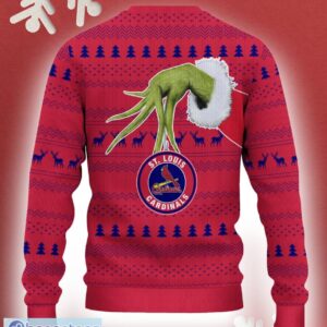 St. Louis Cardinals Grinch Driving Funny 3D Ugly Christmas Sweater For Men Women - St. Louis Cardinals Christmas Sweater Grinch Driving Photo 3